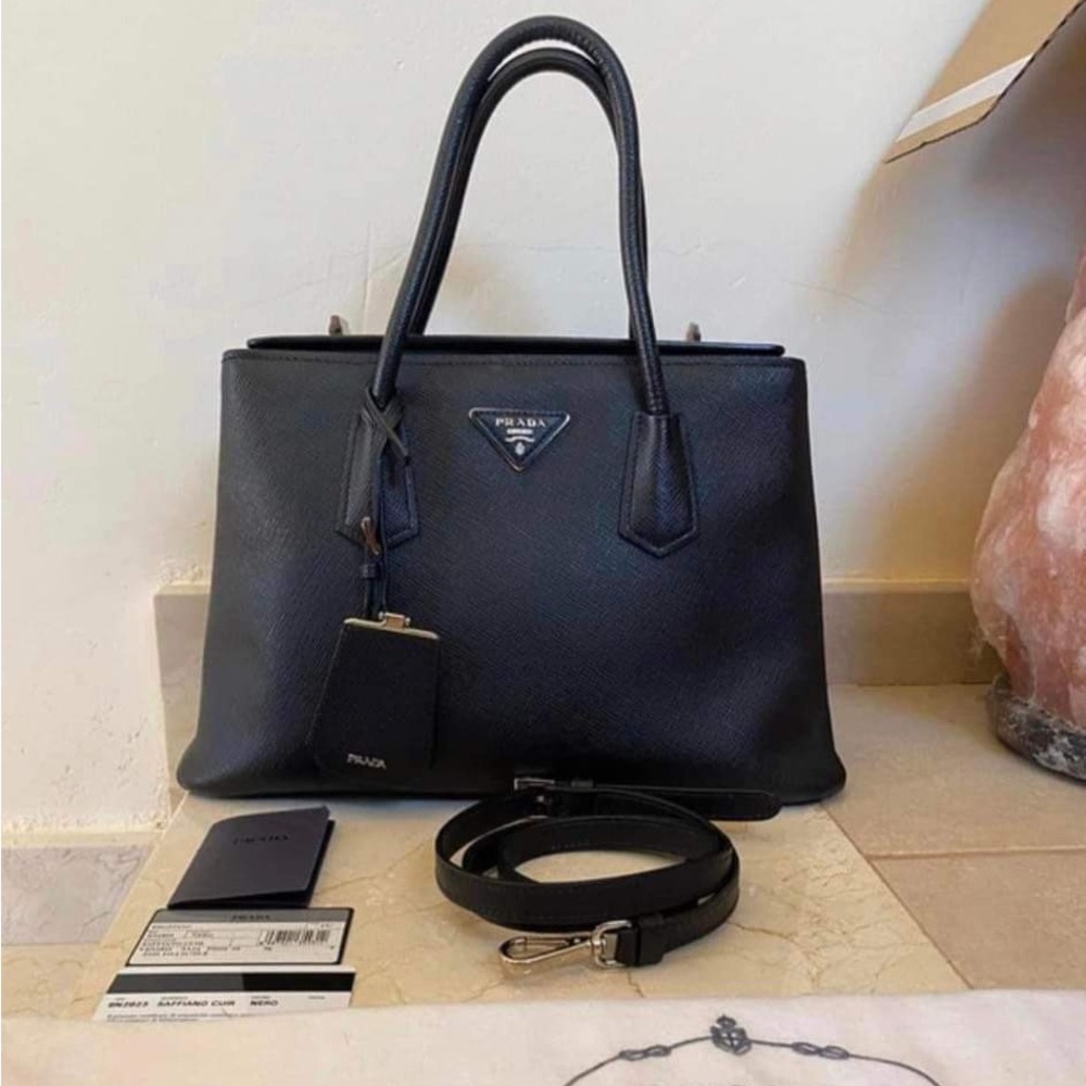 Prada Saffiano hand and shoulder bag